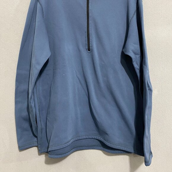 Mountain Hardwear Blue 1/4 Zip Fleece Pullover Mens L USA Made Outdoor Jacket - Picture 7 of 9